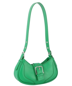 Fashion Buckle Hobo Shoulder Bag GL-0152-M GREEN